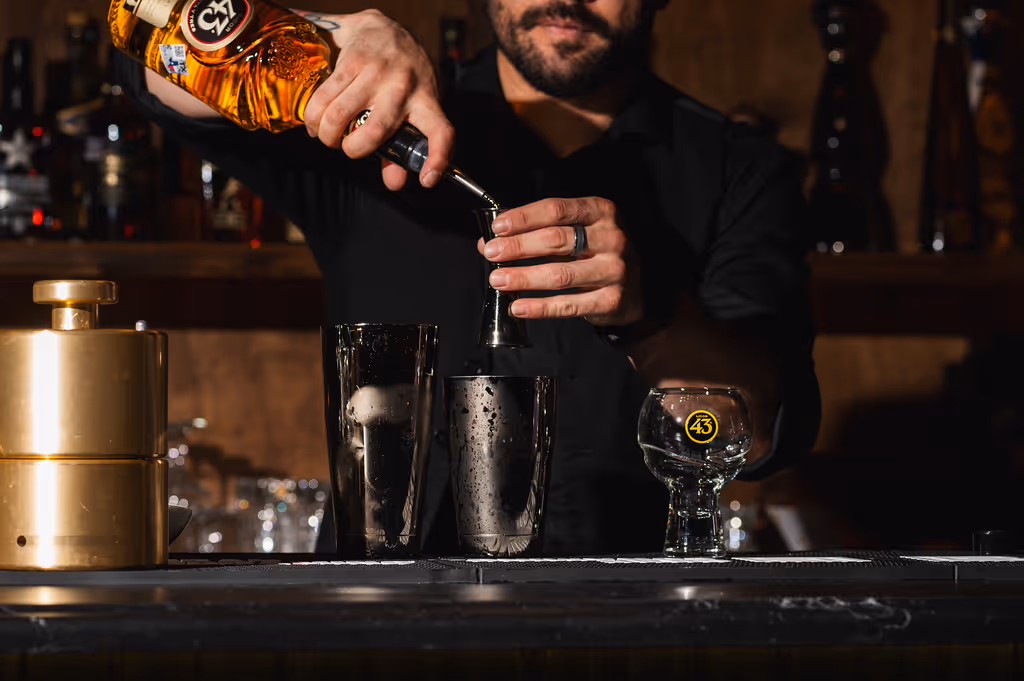 Mixologist at Lounge 43 at La Cantera in San Antonio Texas