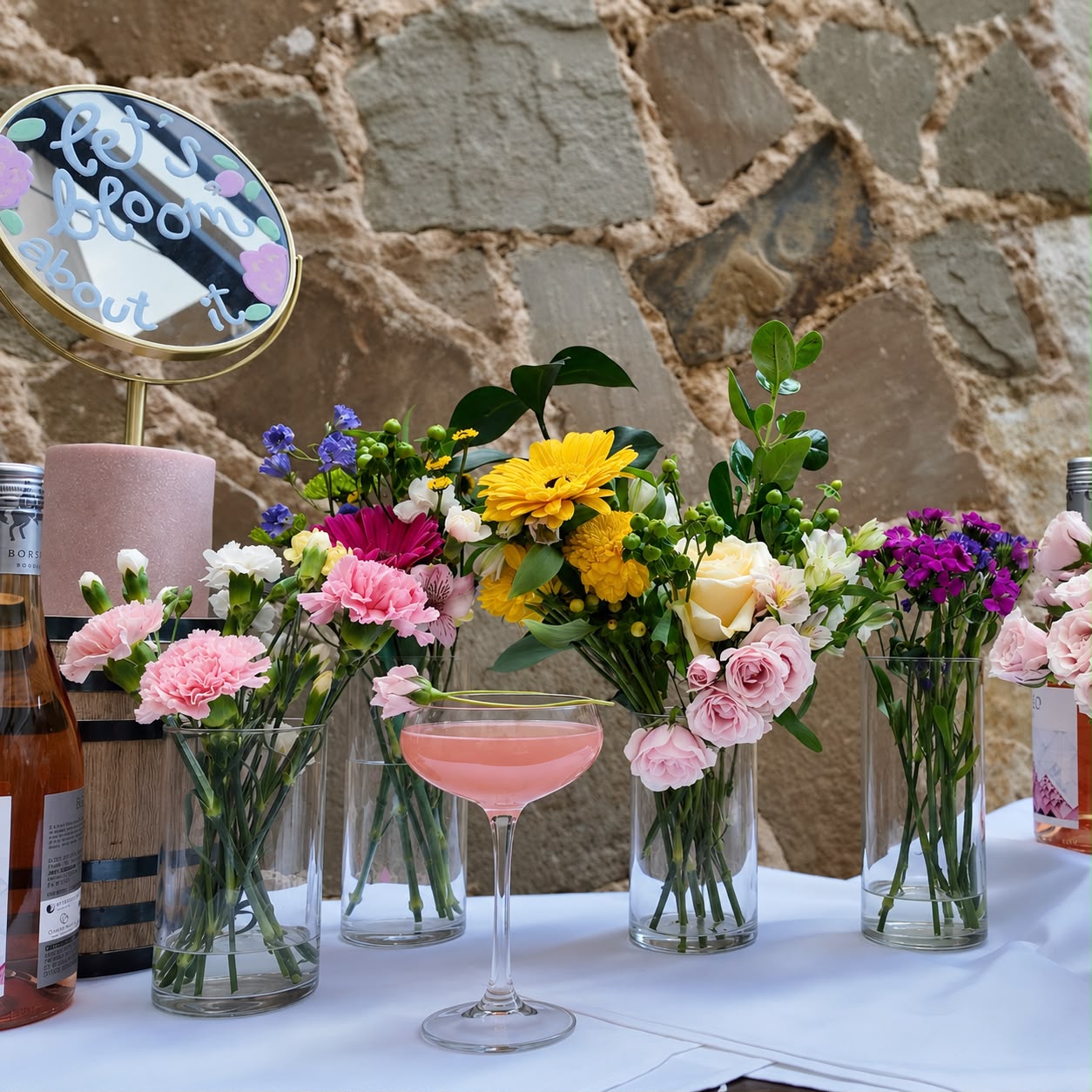 Sip Happens at Toro Stone Oak — welcome cocktail, hands-on Build a Bouquet session and curated bites