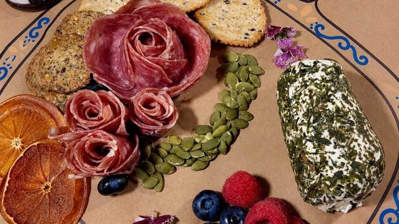 Sip Happens at Toro Stone Oak — charcuterie board with jamón serrano, Spanish cheeses, Marcona almonds and membrillo