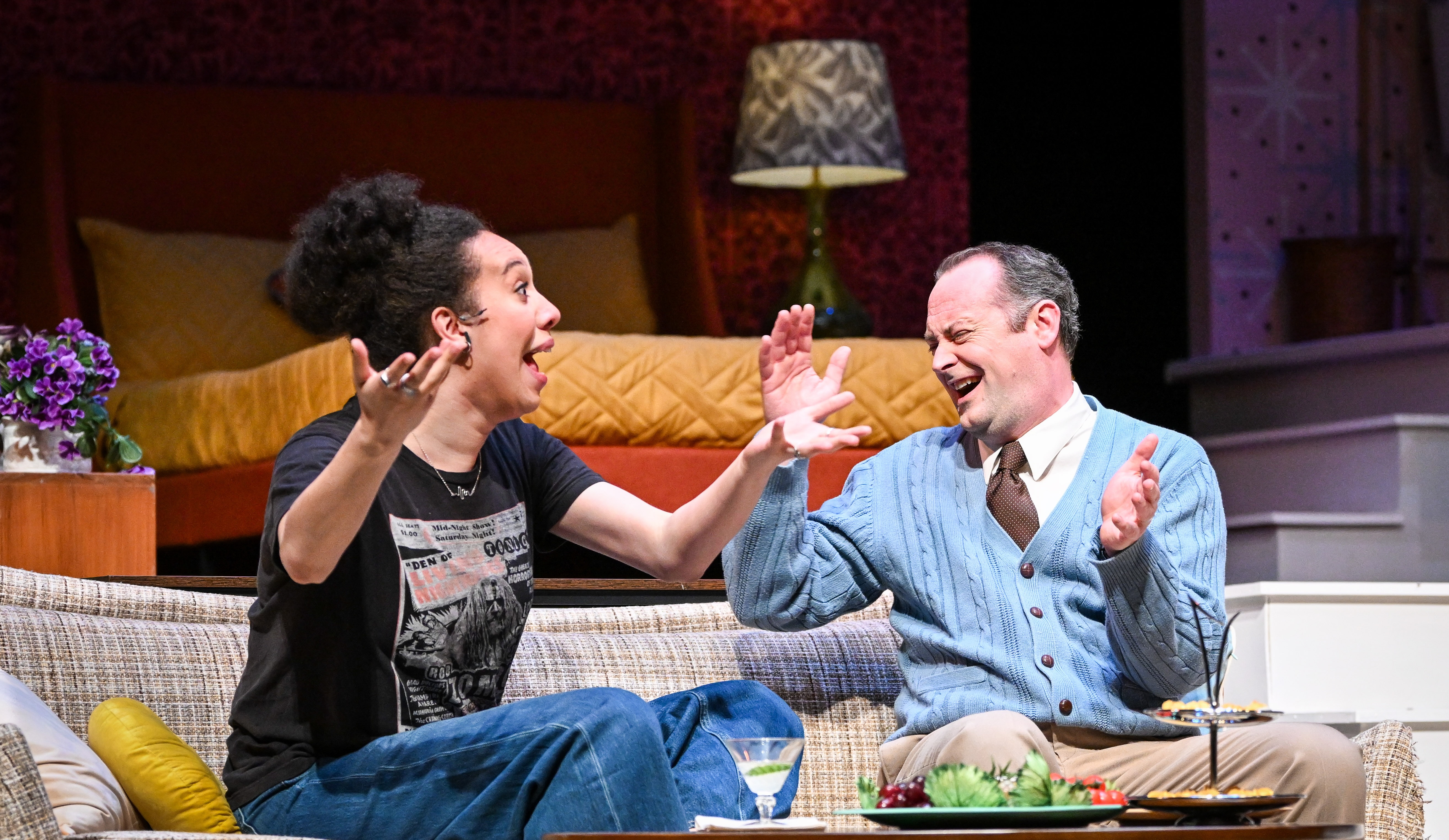 Actors performing on stage
