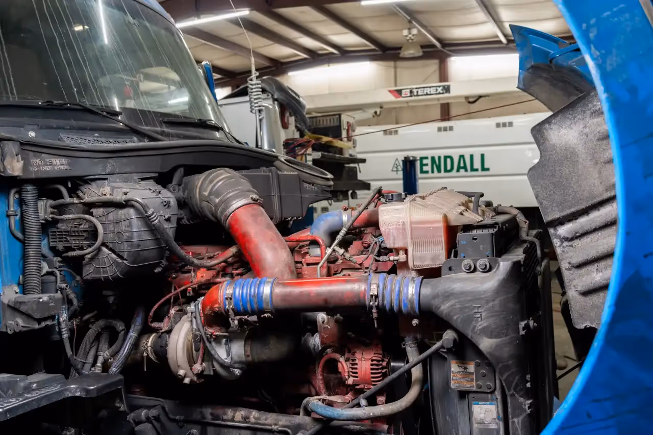 semi truck engine