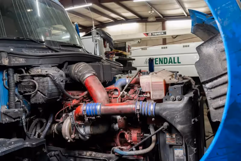 semi truck engine