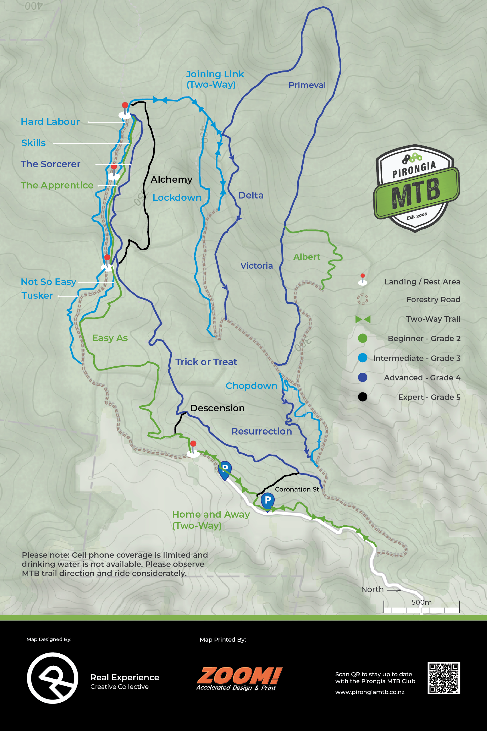 Pirongia MTB Park Map