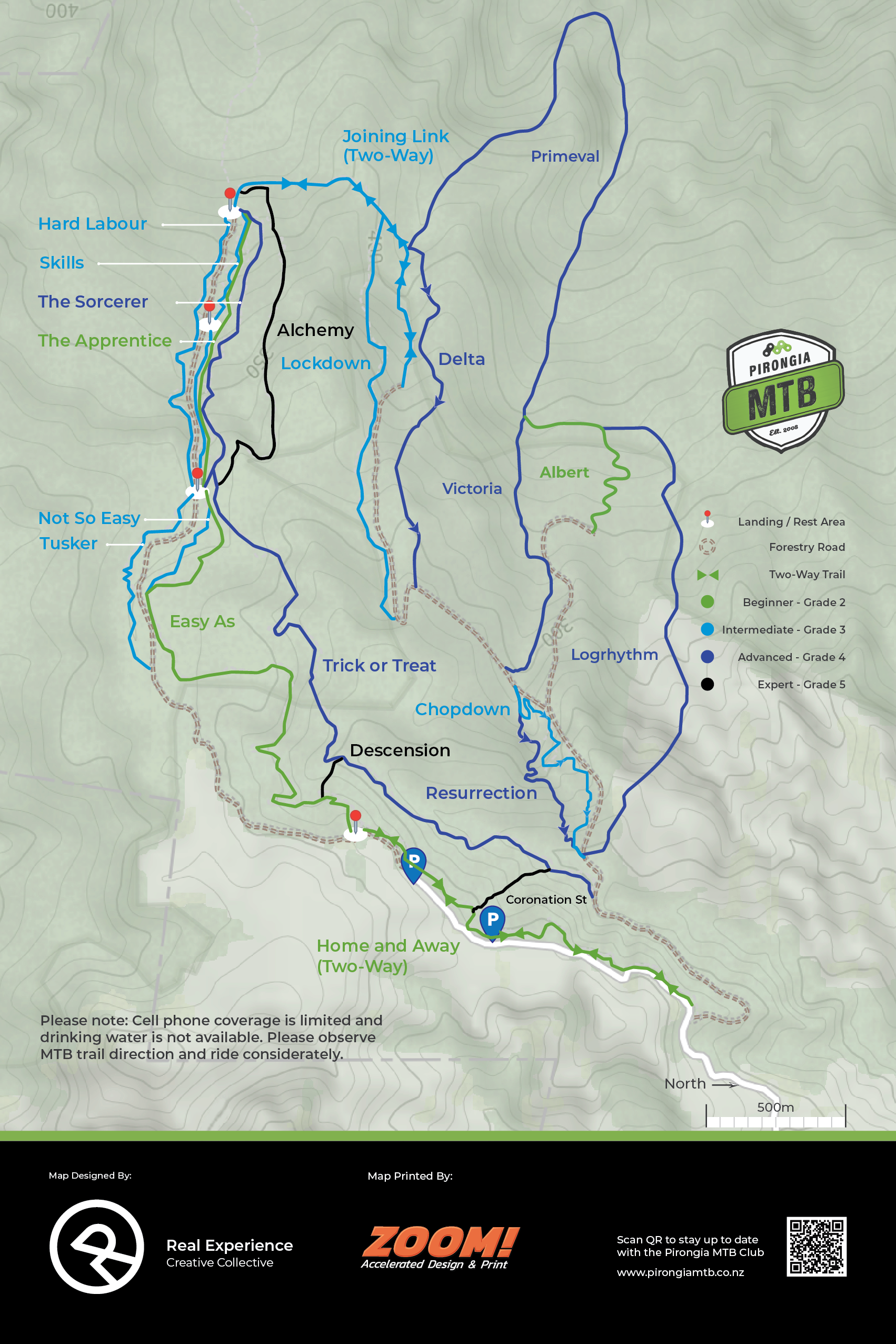 Pirongia MTB Park Map