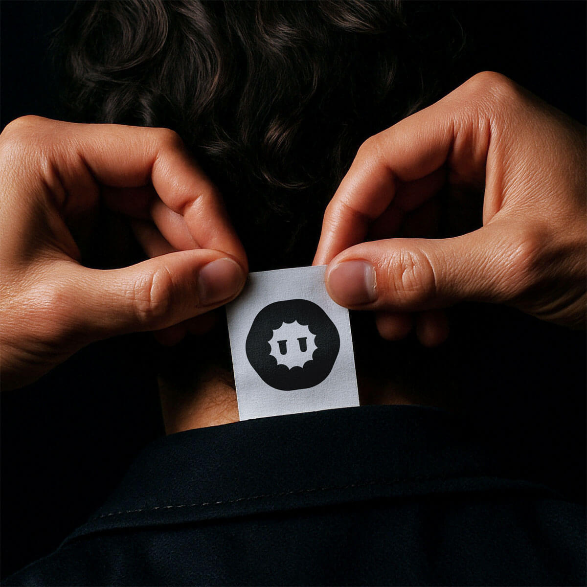 Character label icon designed by Studio Kiln as part of their Fellowkids rebrand / brand identity.