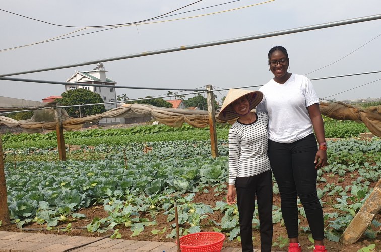 Josephine on a field visit in Vietnam