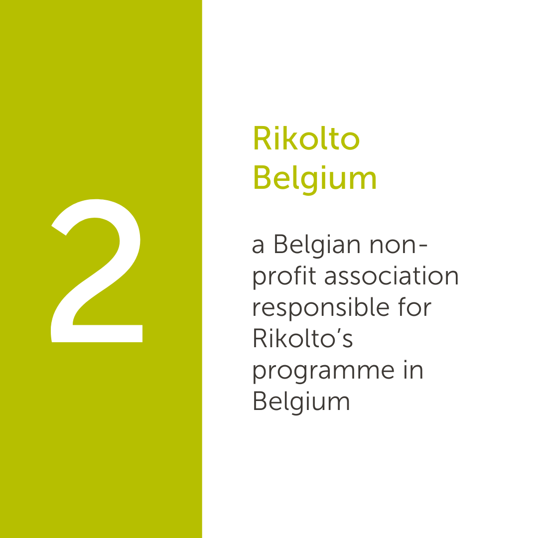 Rikolto Belgium, a Belgian non-profit association responsible for Rikolto's programme in Belgium