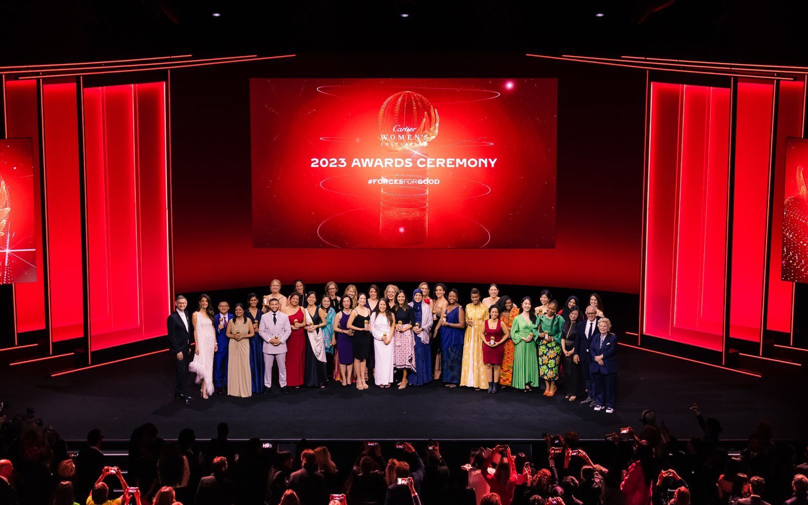 Lina Xu on stage at the Cartier Women’s Initiative Awards in Paris