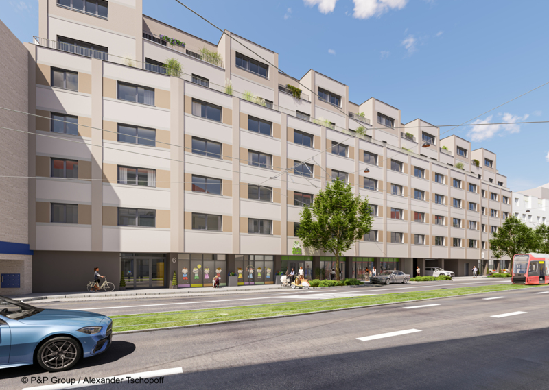CityApartments_SteinbühlerStraße_Vorderansicht_Straße