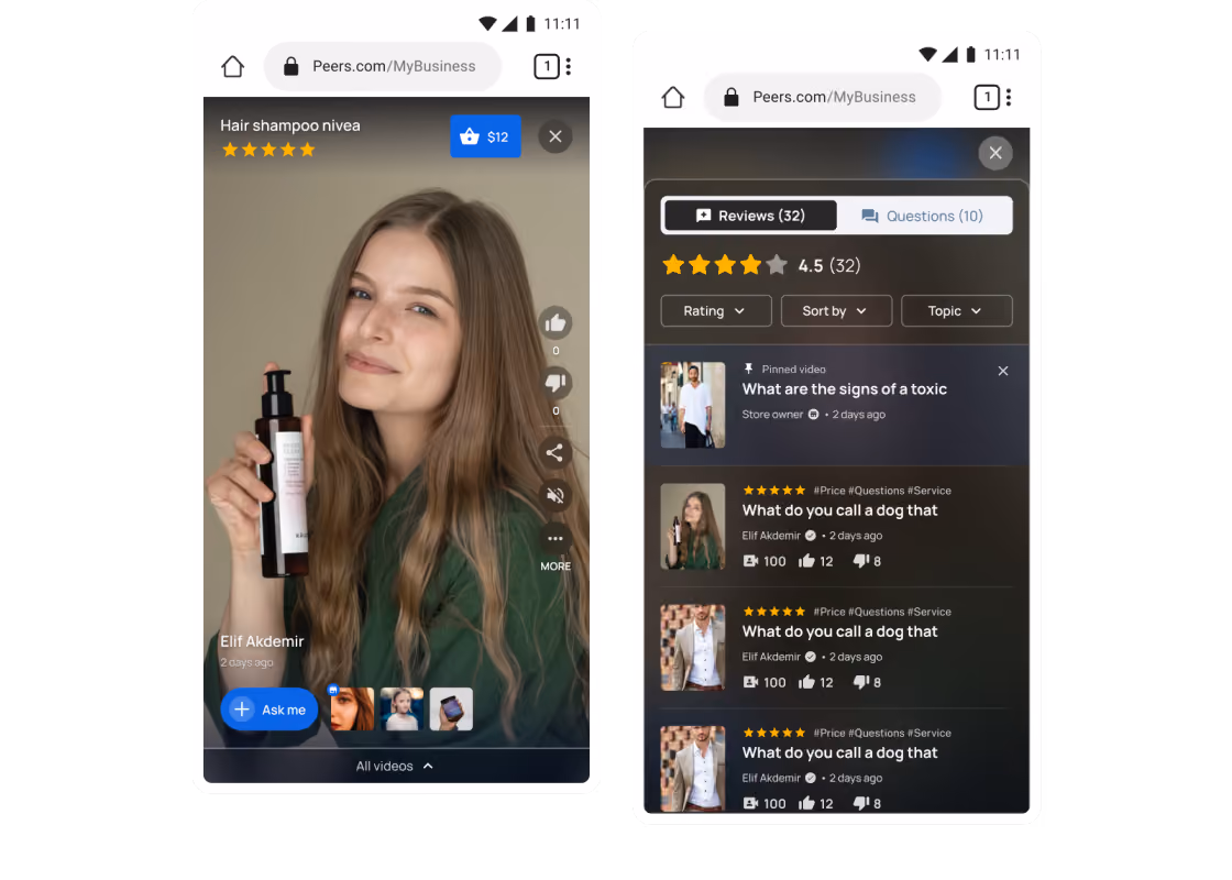Responsive widget