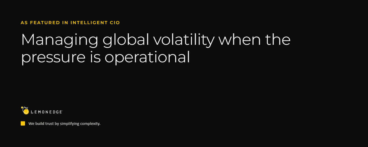 LemonEdge featured in Intelligent CIO on managing global volatility in private markets