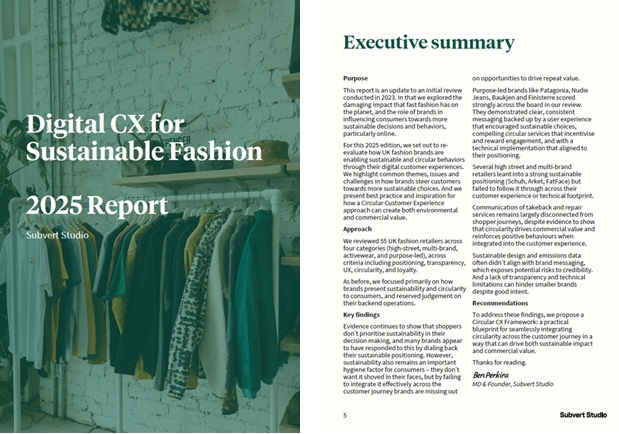 Extract showing report cover and exec summary page