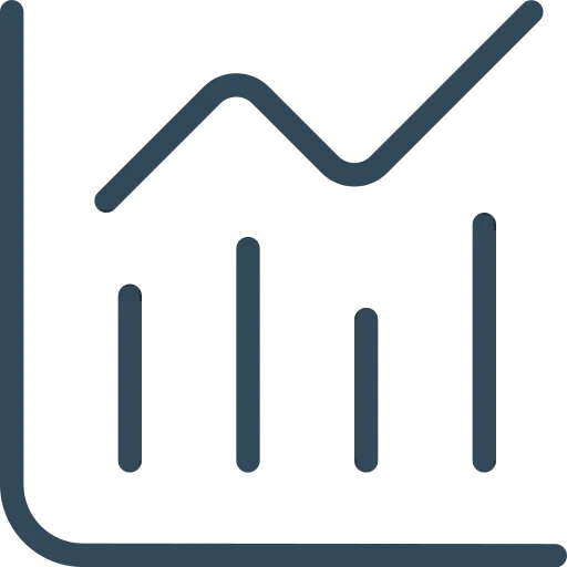 Growth graph icon