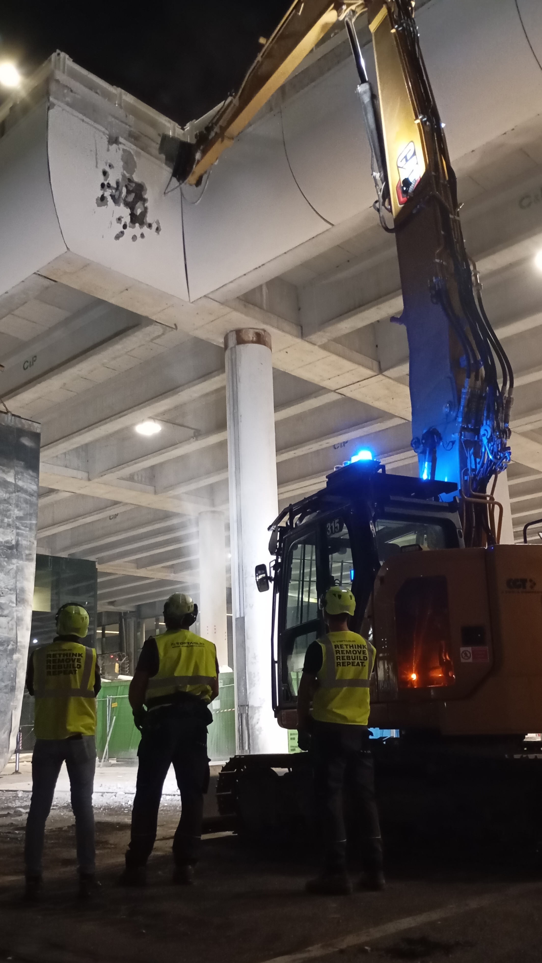 Demolition works in the northern area of Terminal 1 – arrivals zone of Milan Malpensa Airport (VA)