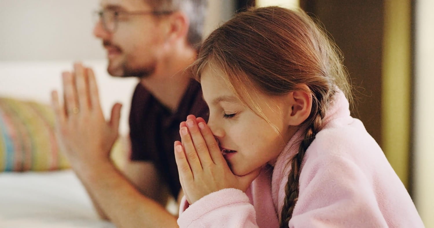 Fruits of the Spirit – father and child praying