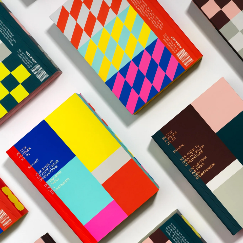 Grid of book covers for Palette Playbook Vol. 1: Radiant