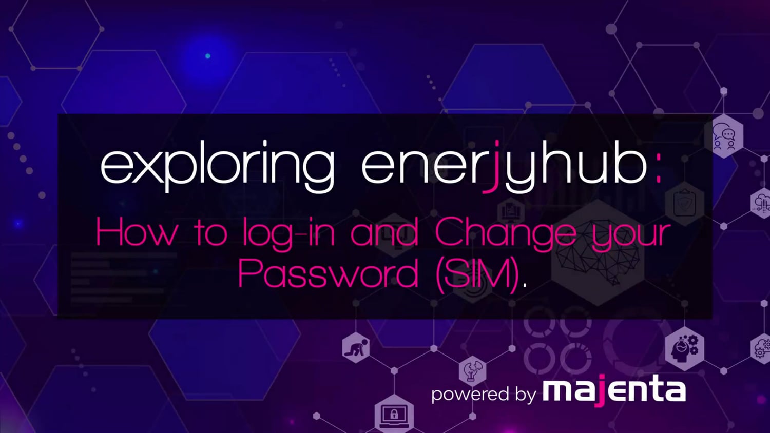 A demonstration video showing how you can log in and change your password on enerjyhub.