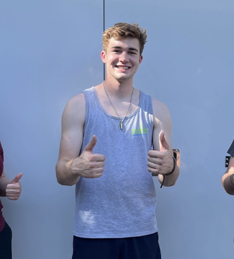 Ethan Sedoma, a skilled mover at Thumbs Up Moving Labor, ready to assist you