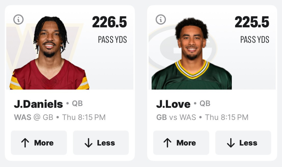Commanders vs Packers_ Player Prop Predictions - Pass Yards
