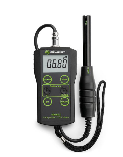 Milwaukee MW802 PRO 3-in-1 pH, EC, TDS Combo Meter with ATC