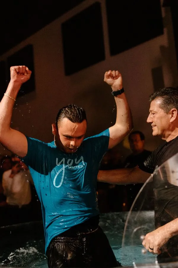 CedarCreek Baptism Hands Raised