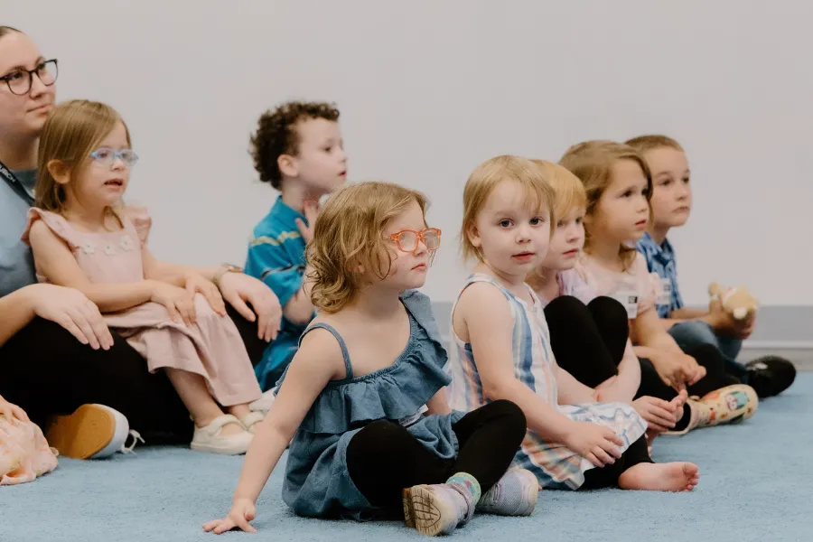 Kids learning in a classroom