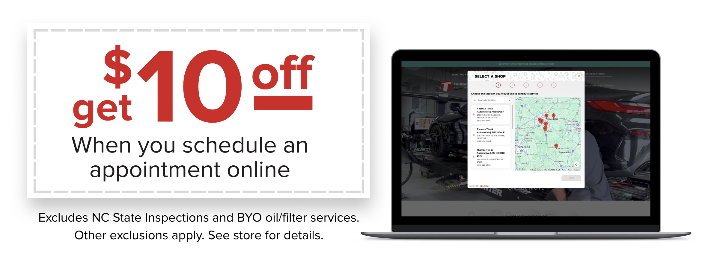 Save $10 when you order online