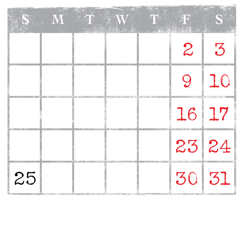 October 2025 Calendar