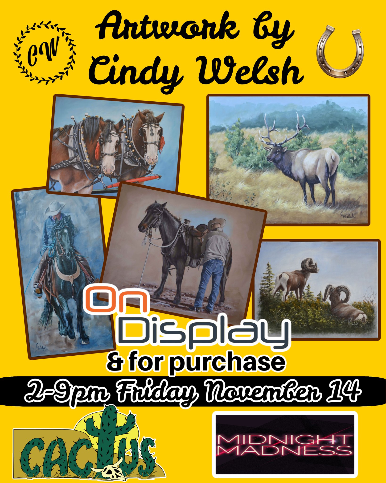 Midnight Madness Art Display