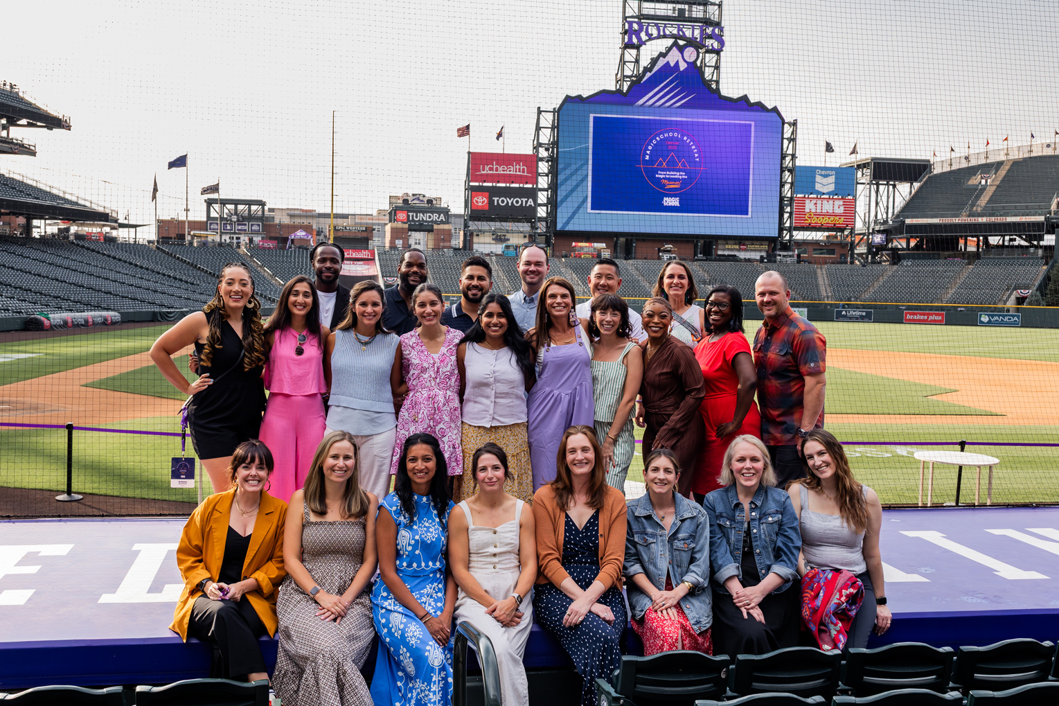 MagicSchool Customer Experience team at Coors Field