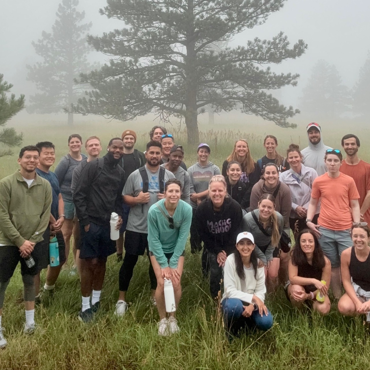 Group of MagicSchool employees on a hike in Denver