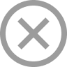X inside a circle, representing close functionality. 