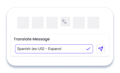Stylized graphic of translation features