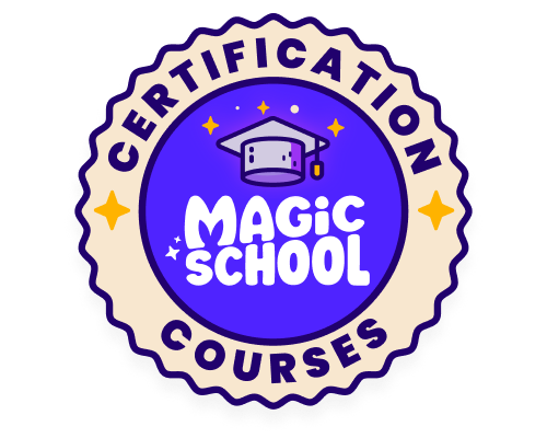 Circular Certification Courses badge with MagicSchool logo in the center