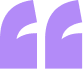 Purple quotation marks