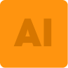 Icon: orange square with 'AI' text in center. 