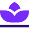 Purple flower icon.