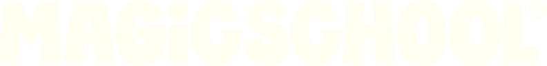 White MagicSchool logo with registered trademark.