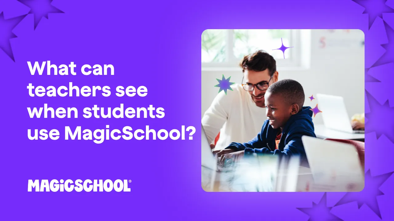 Magic Minute: Setting up Student Rooms. Blue text on yellow background with decorative star graphics.