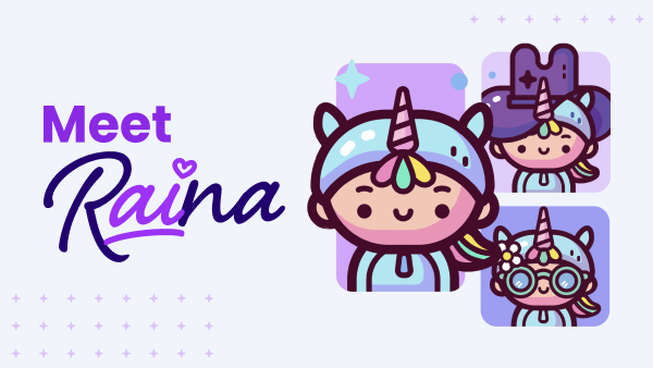 Text: Meet Raina + 3 images of Raina, the MagicSchool Chatbot