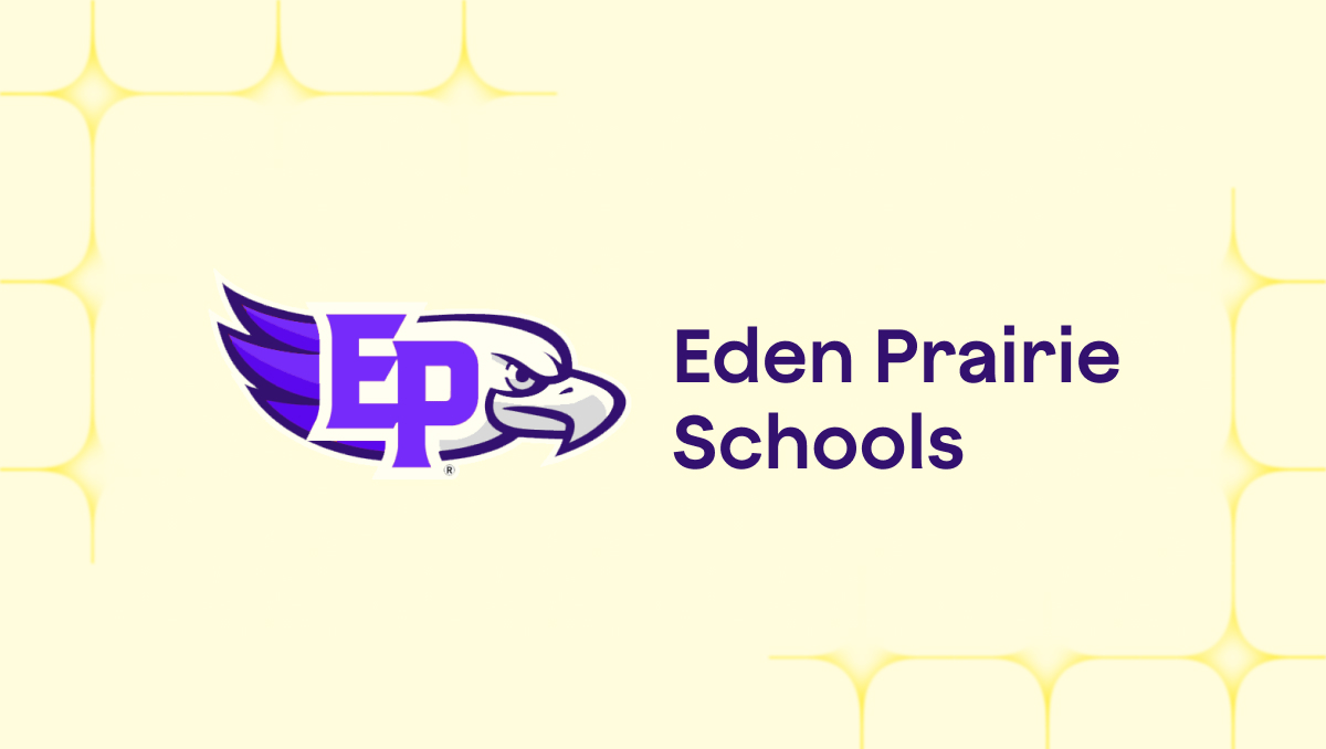 Illustration of a glowing yellow light bulb with a pink base floating in a soft purple sky, surrounded by clouds and abstract icons, representing ideas, creativity, and AI professional development for teachers through modern, supportive technology.