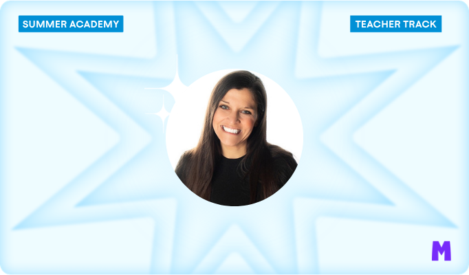 MagicSchool Summer Academy, teacher track with blue background and presenter Steph Sukow