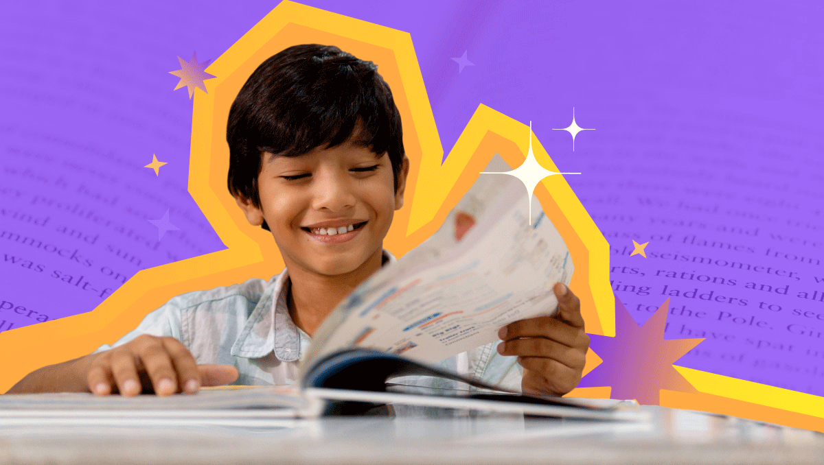 Illustration of a glowing yellow light bulb with a pink base floating in a soft purple sky, surrounded by clouds and abstract icons, representing ideas, creativity, and AI professional development for teachers through modern, supportive technology.