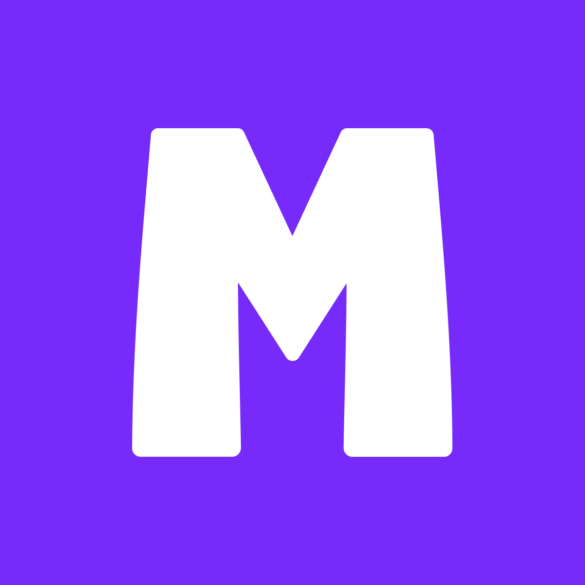 White MagicSchool "M" monogram centered on a purple background.