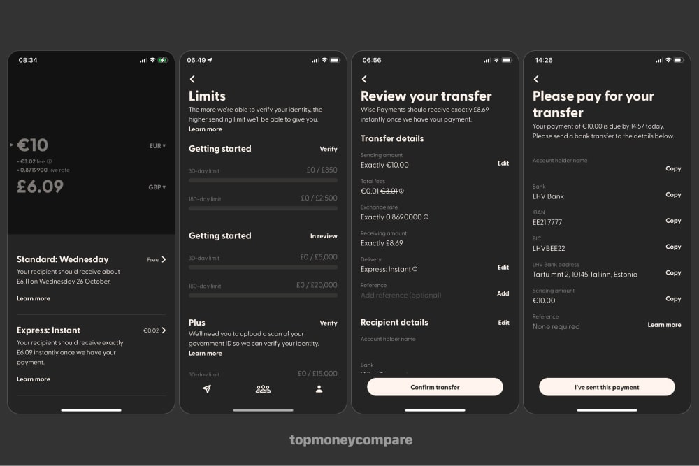 Atlantic Money's mobile app