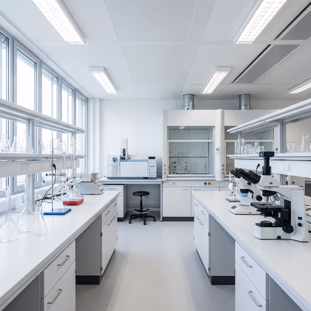 Farm equipment on a field. 