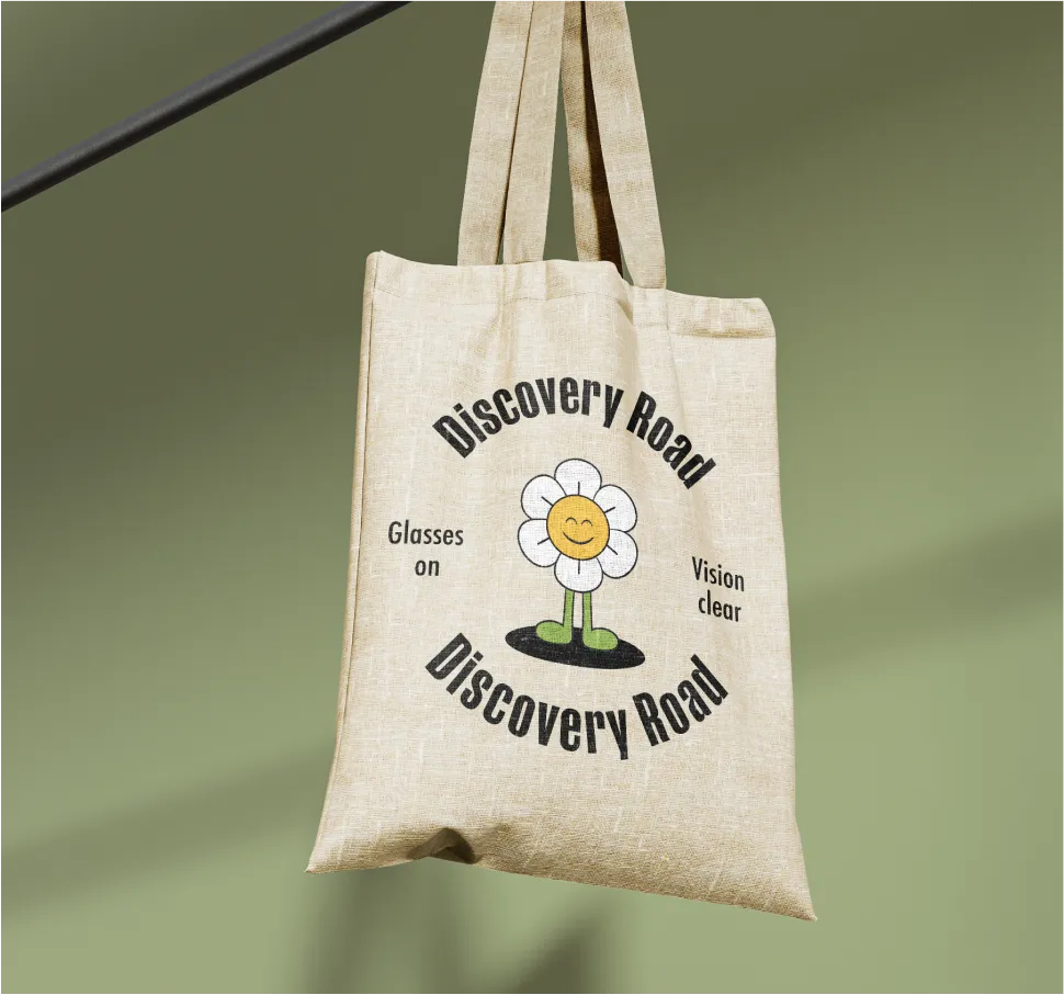 Discovery Road Logo on Tote Bag - Brand Merchandise