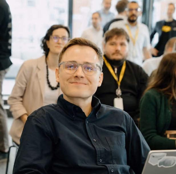 Audience at a RebelDot Physical AI event