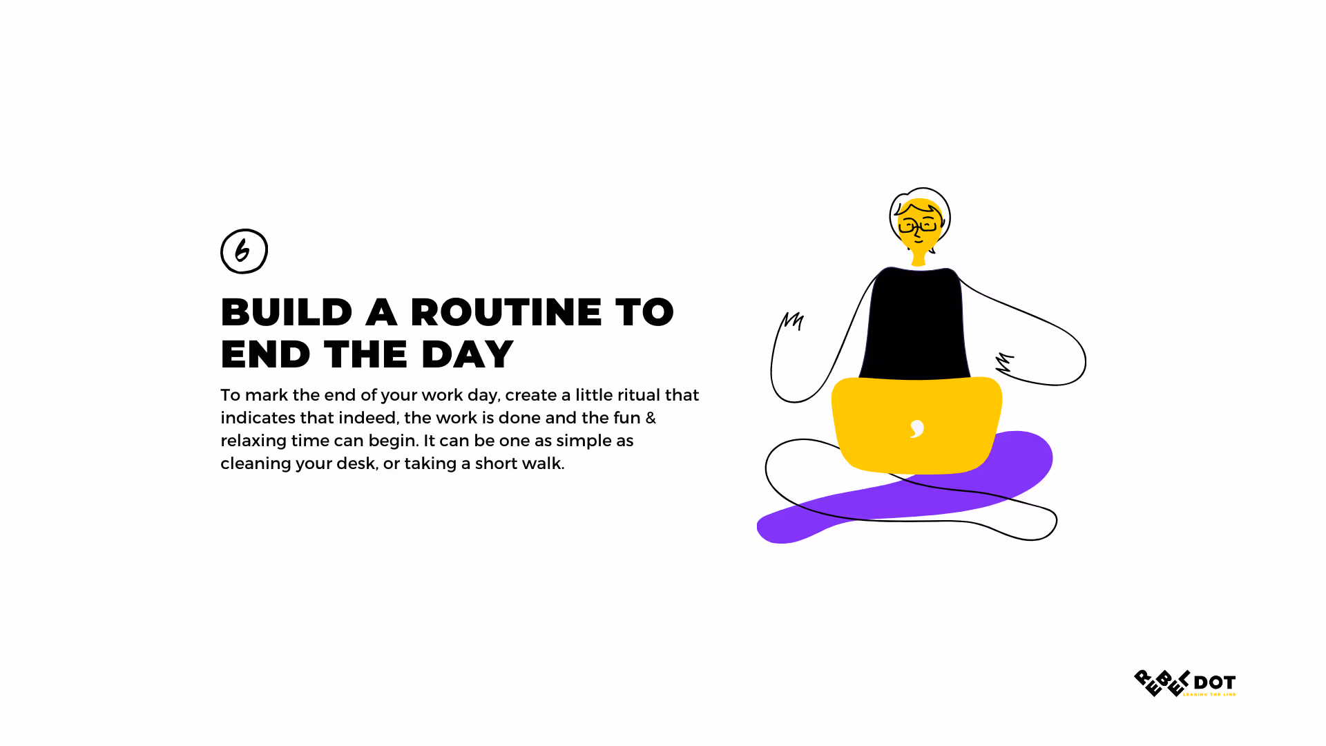 Build a routine to end the day