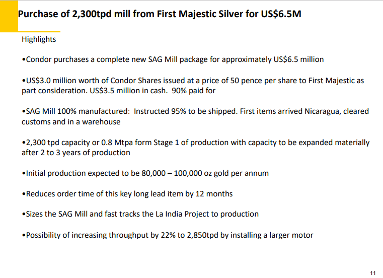 Condor Gold (CNR, COG) - Production, Nothing Else Matters at This Point